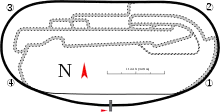 Track map of the speedway at Auto Club Speedway AKA California Speedway