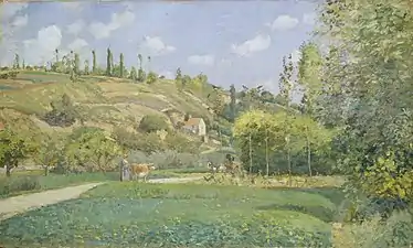 Camille Pissarro,A Cowherd at Valhermeil, Auvers-sur-Oise, The Metropolitan Museum of Art