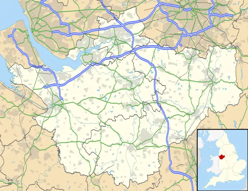 Handforth Hall is located in Cheshire