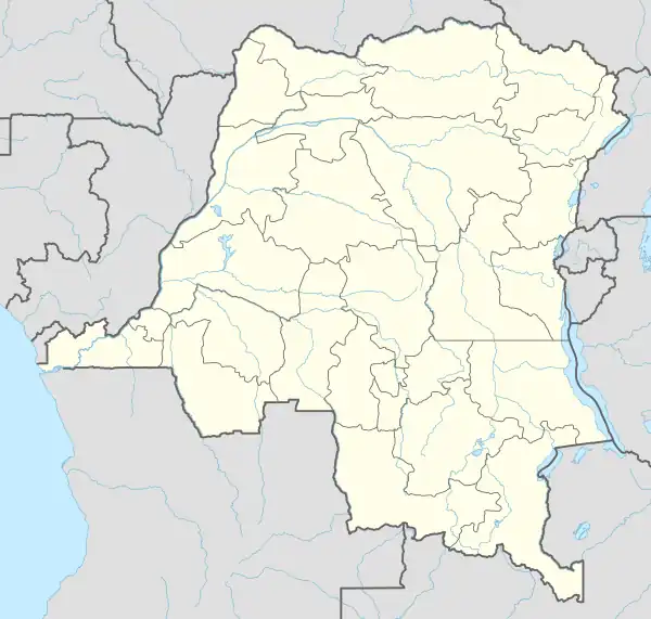 Map showing the location of Api Elephant Domestication Center