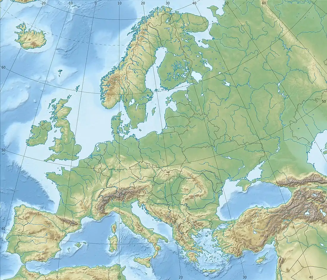 Delft is located in Europe