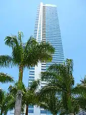 View of the tower from the 7th floor pool deck