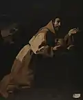 Francisco de Zurbarán, Saint Francis in Meditation (1639) of Martha and Mary, (1618)