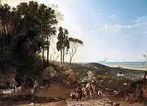 View From Ariccia Toward The Sea