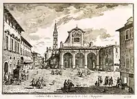 San Pier Maggiore, Florence. Demolished in the 18th century contained the Fioravanti chapel painted by Lorenzo Monaco.