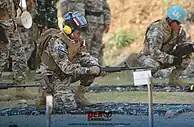 Indonesian Army Engineering Company for MINUSCA with the desert Indocam / Loreng Gurun