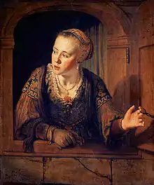 Young girl at a window, 1640, Louvre.