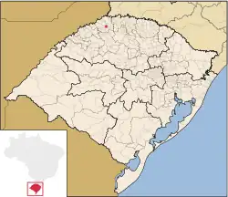 Location of Bom Progresso in Rio Grande do Sul