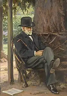 John Longstaff (c. 1932) Alfred Felton, oil on canvas, 139.4 × 95.9 cm. National Gallery of Victoria, Melbourne