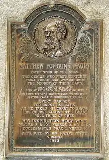 Maury Memorial at Goshen Pass overlooking the Maury River