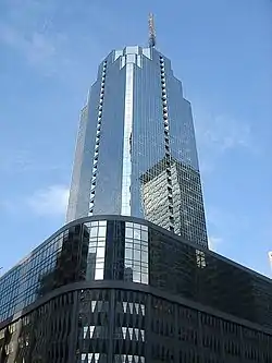 The Rufino Pacific Tower, the chancery hosting the Czech Embassy