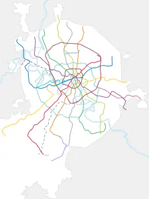 Slavyansky Bulvar is located in Moscow Metro