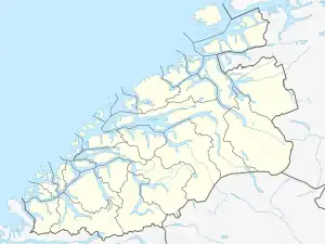 Mongefossen is located in Møre og Romsdal