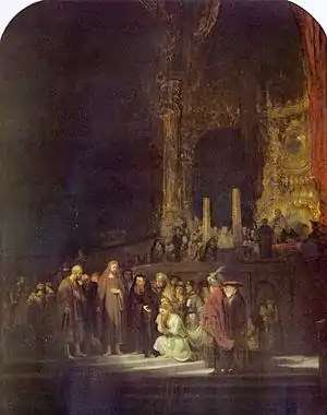 Rembrandt, The Woman taken in Adultery, 1644