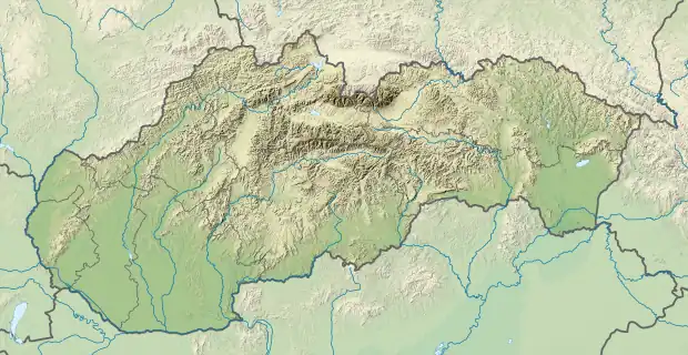 Myjava is located in Slovakia