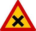 K-26Intersection with priority to the right(formerly used )