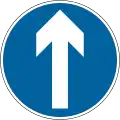 Proceed straight