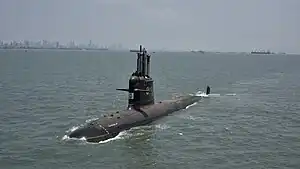 Vagsheer during its maiden sea trials.