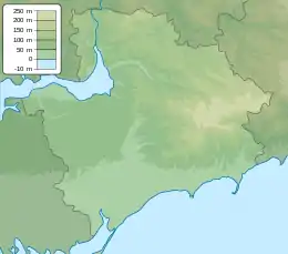 Kamianka-Dniprovska is located in Zaporizhzhia Oblast